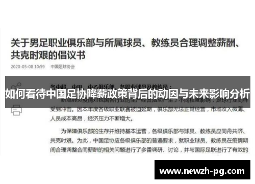 如何看待中国足协降薪政策背后的动因与未来影响分析